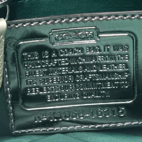 Coach Poppy Sequined Mini Field Bag #16315 Opal White Crossbody Bag Small - Picture 9 of 10